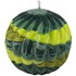 Bild von Stearinkerzen grünfarbige Spiralkugel, Schichtkerzen, Bild 1
