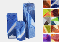 Zeige Details für Stearinkerzen Quadratform, Schichtkerzen Bild von Stearinkerzen Quadratform, Schichtkerzen