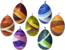 Zeige Details für 1 Stearinkerzen Osterei, Schichtkerzen Bild von 1 Stearinkerzen Osterei, Schichtkerzen