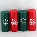 Weihnachtskerzen Zylinderform