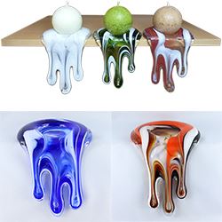 Kantenhocker aus Glas