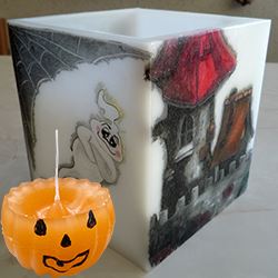 Halloweenkerzen zum Gruseln