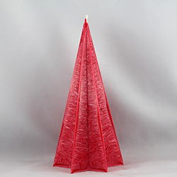 Stearinkerzen Sternkegel Pyramide einfarbig