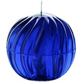 Spiralkugelkerzen "Tansanit" blau