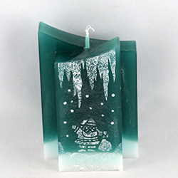 Weihnachtsmann (Paraffin) Zweispitz dunkelgrün