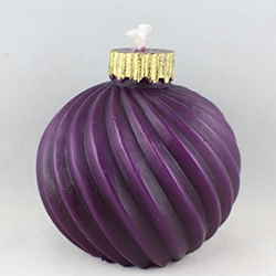 Weihnachtsbaumkugel Spiralmuster