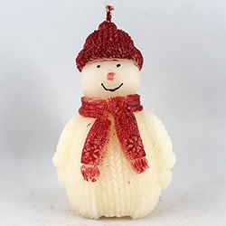 Schneemann aus Bienenwachs