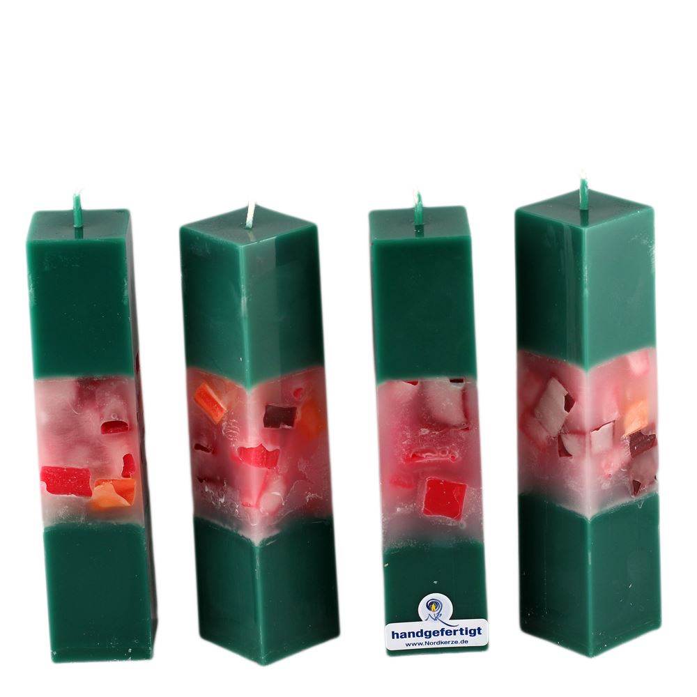 Bild von Kerzen Quadratform mit Würfelfenster Weihnachtsset