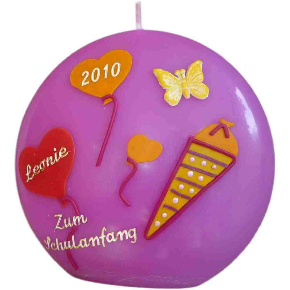 Bild von Kerzen Diskus - Einschulung
