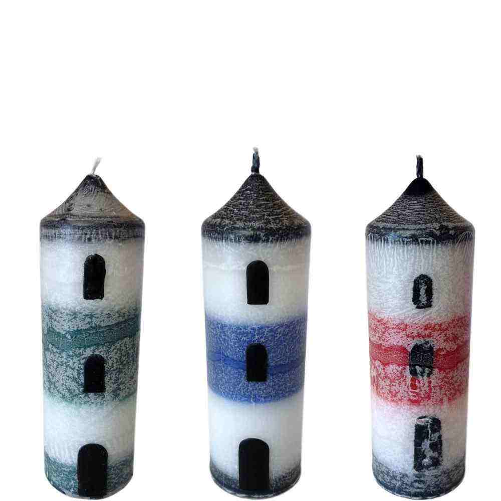 Bild von Leuchtturmkerzen antik klein - maritime Kerzen