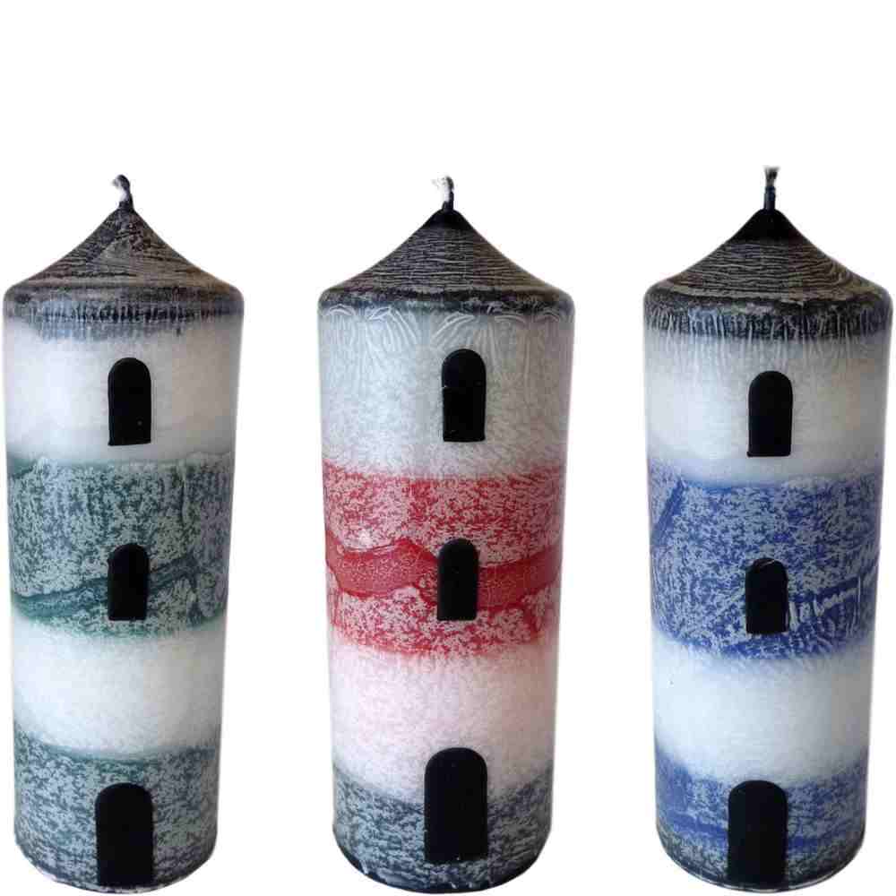 Bild von Leuchtturmkerzen antik mittel - maritime Kerzen
