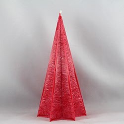 Bild von Stearinkerzen Sternkegel Pyramide einfarbig