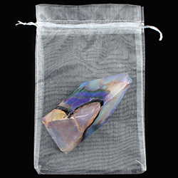Bild von schwarzer Opal SoapRocks + Organzabeutel