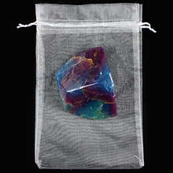 Bild von Fluorit (Flussspat) SoapRocks + Organzabeutel