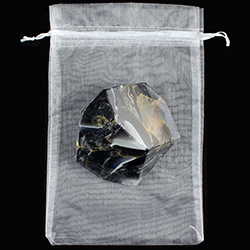 Bild von schwarzer Onyx SoapRocks + Organzabeutel