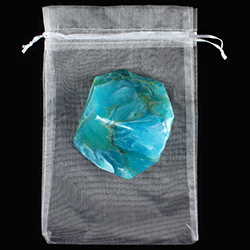 Bild von blauer Achat SoapRocks + Organzabeutel
