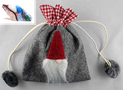 Bild von schwarzer Opal SoapRock + Weihnachtsbeutel