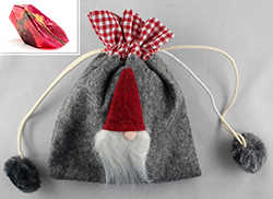 Bild von roter Granat SoapRock + Weihnachtsbeutel