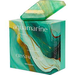 Bild von Edelsteinseifen Crystal Soap Aquamarine in edler Verpackung