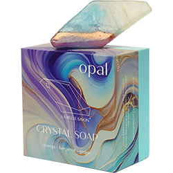 Bild von Edelsteinseifen Crystal Soap Opal in edler Verpackung